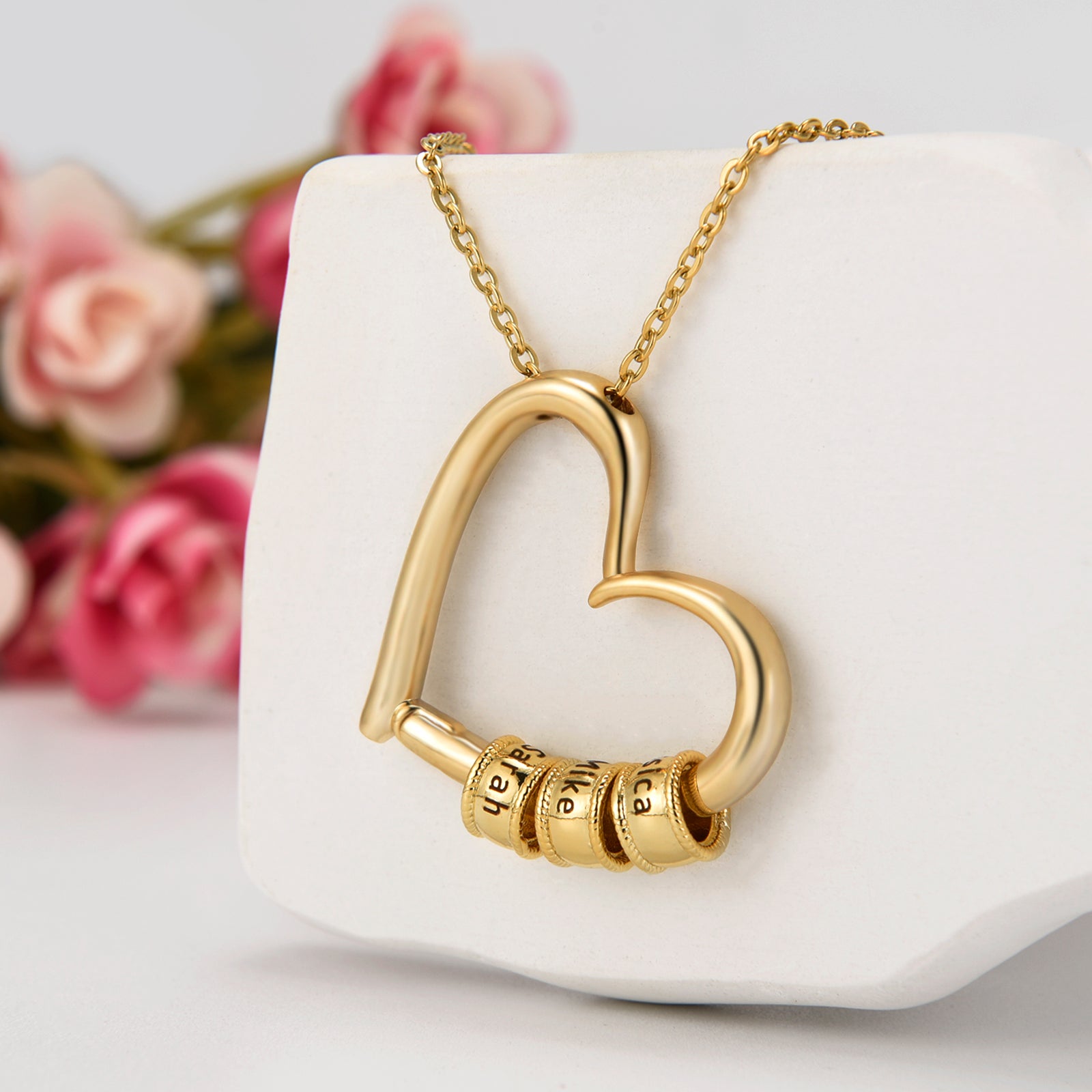 "To My Mom" - Daughter's Love Engraved Pendant