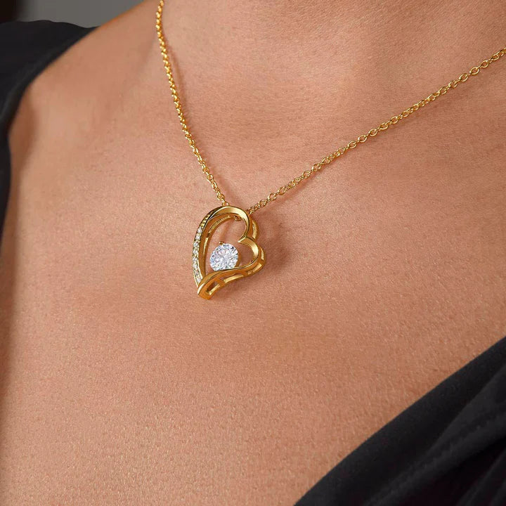 "To My Daughter" - Mom's Forever Love Necklace Gift Set