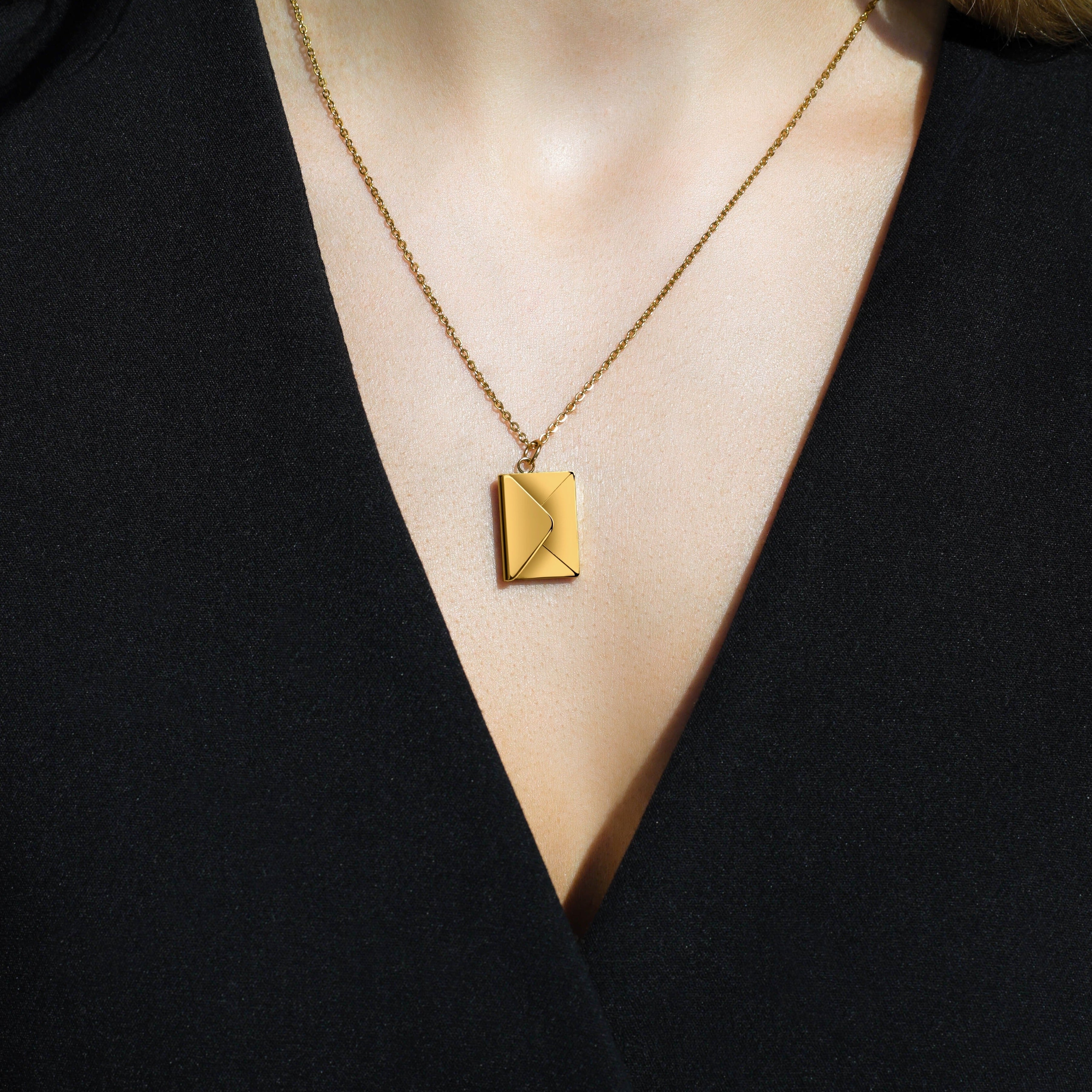 "You Mean The World To Me" Love Letter Necklace