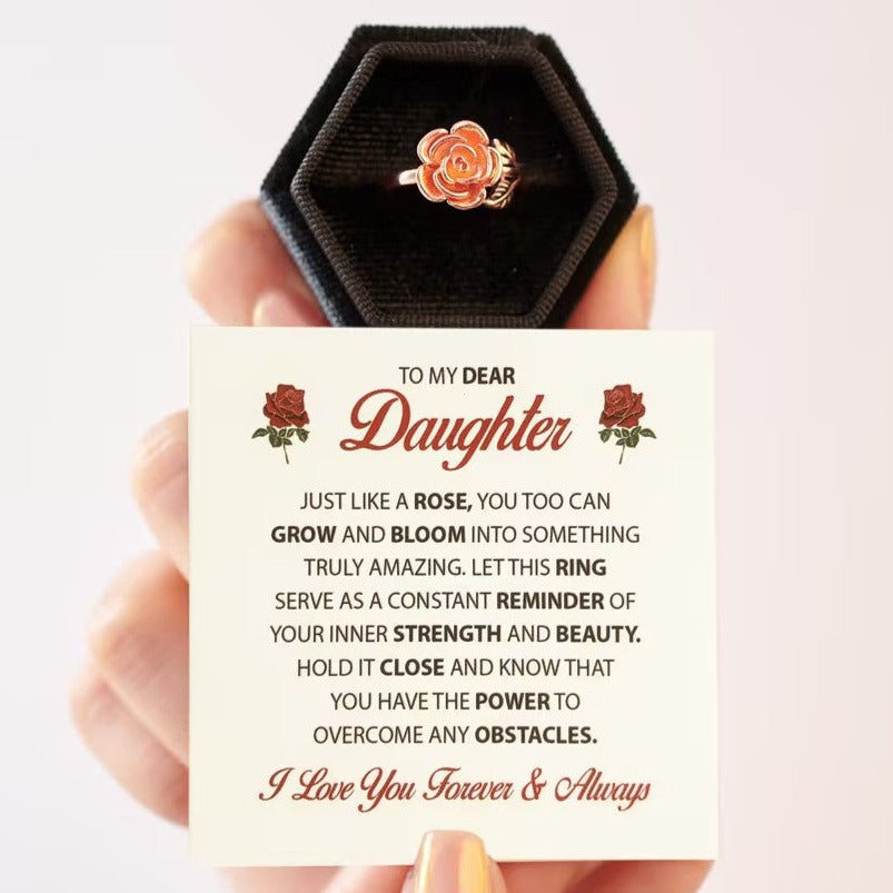 To My Daughter "Strength and Beauty" - Rose Ring